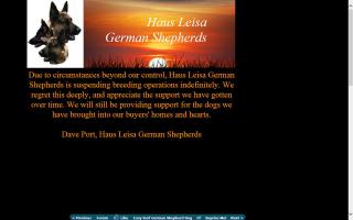 Haus Leisa German Shepherds
